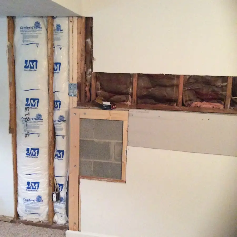 Wall insulation replacement during Odor Removal & Deodorization in Gages Lake